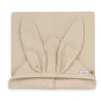BabyMatex, Бавовняний покривало для ванни Wafel Prestige Bunny, 70 см х 140 см, бежевий: ціни та характеристики