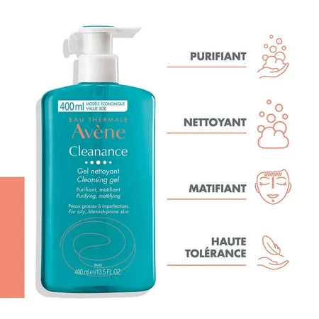 Avène Cleanance Очищающий гель для лица и тела для жирной кожи с несовершенствами 400 мл: цены и характеристики