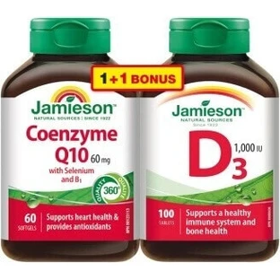 JAMIESON COENZYM Q10 60 MG+SELENIUM+B1 1×60 cps, коэнзим