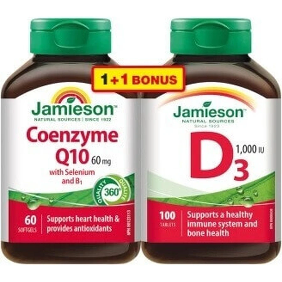 JAMIESON COENZYM Q10 60 MG+SELENIUM+B1 1×60 cps, коэнзим: цены и характеристики