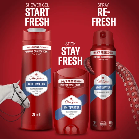 Old Spice, Гель для душа 3 в 1 для тела, волос и лица, Whitewater, 400 мл: цены и характеристики
