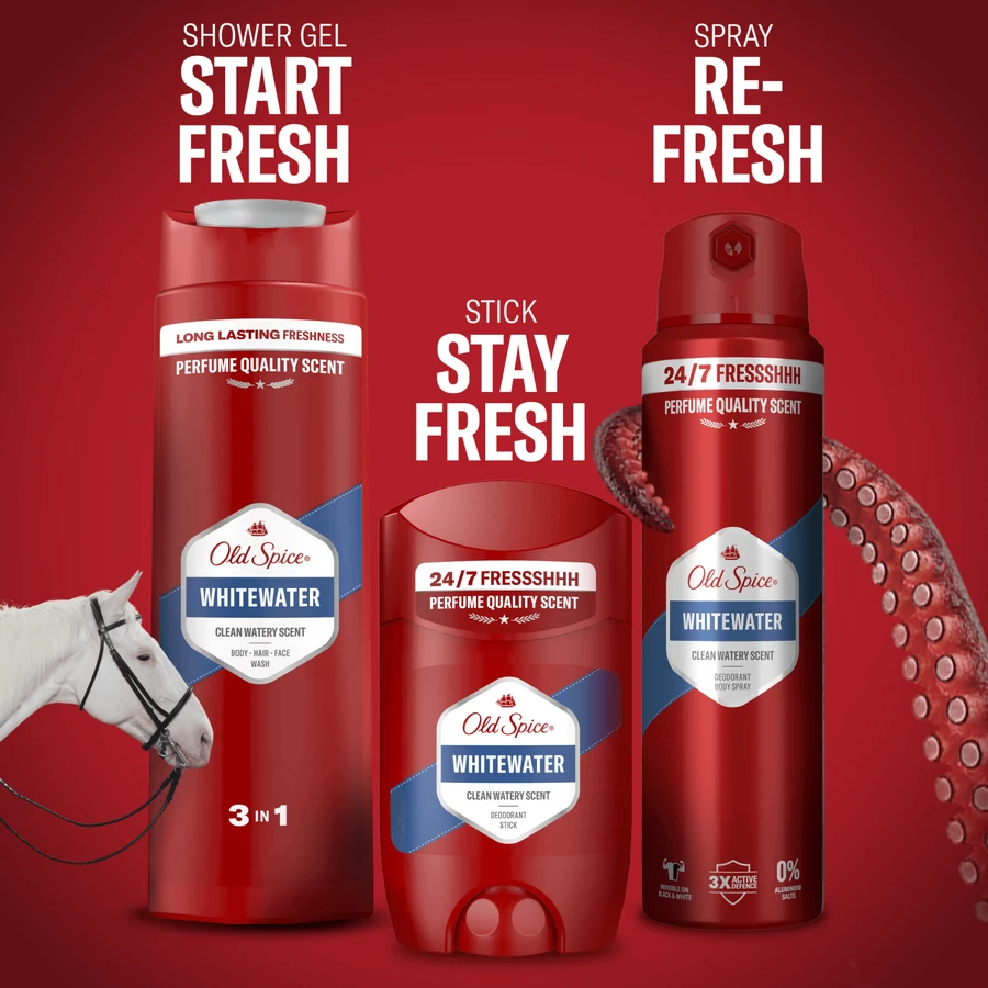 Old Spice, Гель для душа 3 в 1 для тела, волос и лица, Whitewater, 400 мл: цены и характеристики