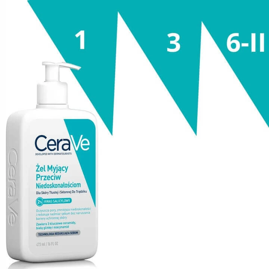 CeraVe, Гель для умывания против несовершенств, 473 мл: цены и характеристики