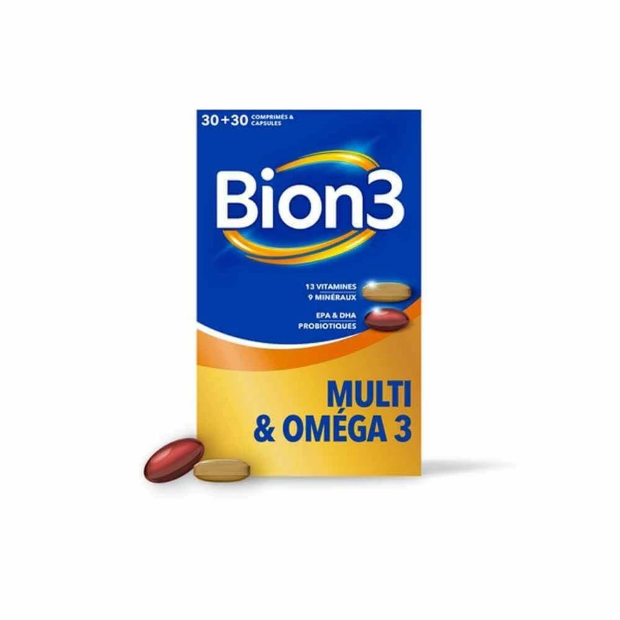 Bion3 Multi та Омега 3 30 таблеток + 30 капсул: ціни та характеристики