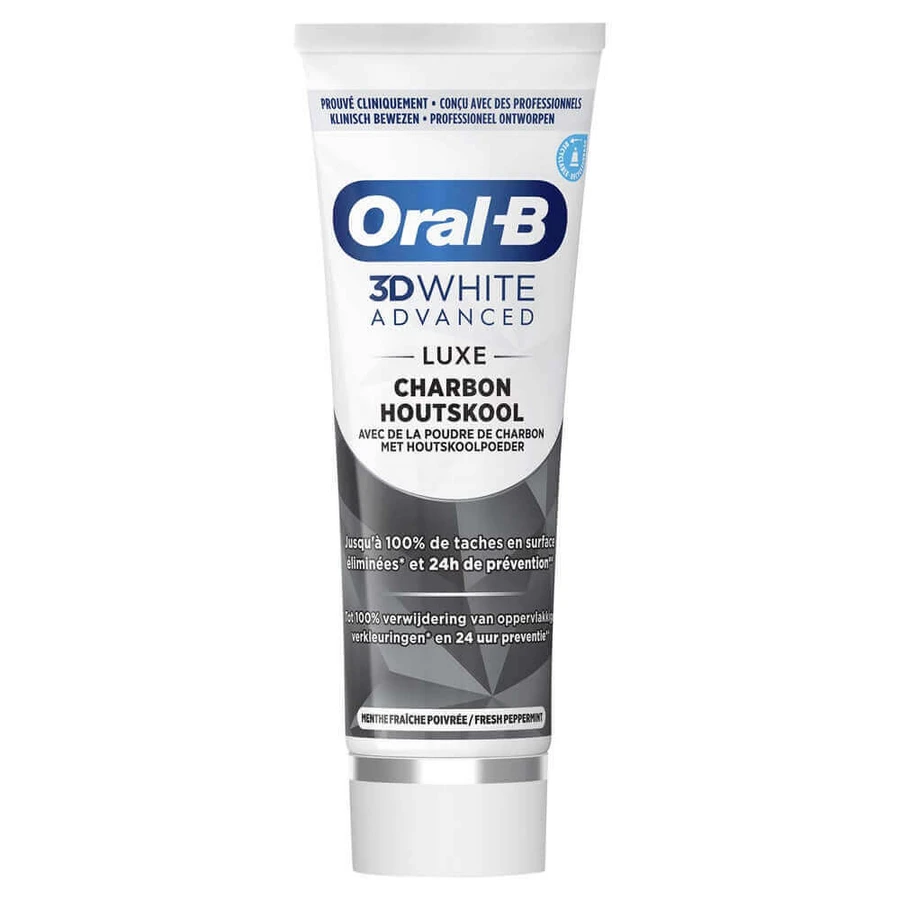 Зубна паста Oral-B 3D White Advanced Зубна паста Luxe Вугілля 75мл: ціни та характеристики