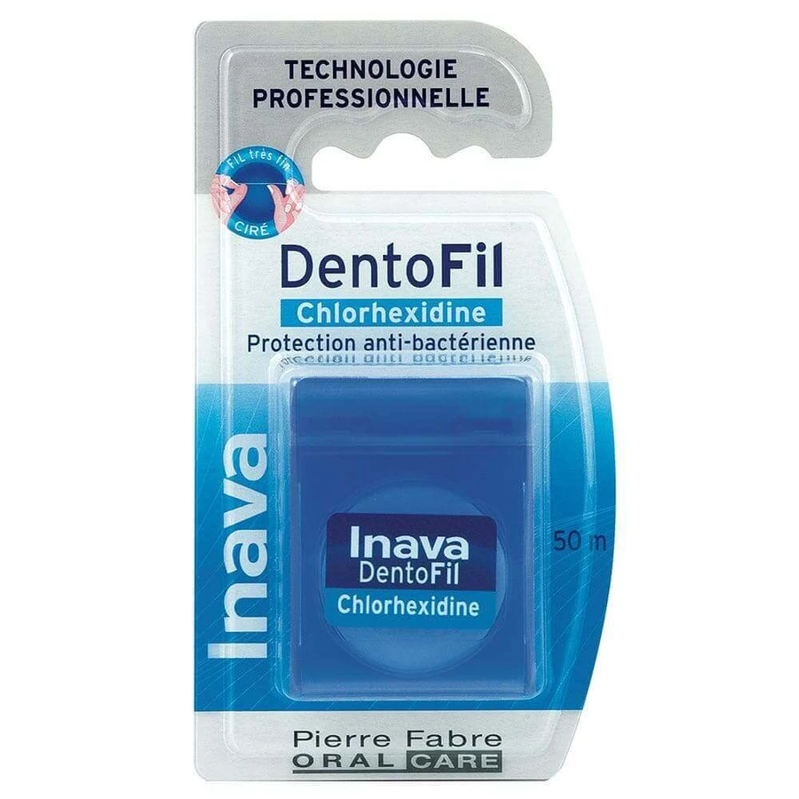 Inava Dentofil Зубная нить с хлоргексидином 50 м: цены и характеристики