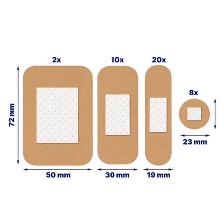 Пластир Elastoplast Dressings 40 Універсальний пластир 4 розміри x40: ціни та характеристики