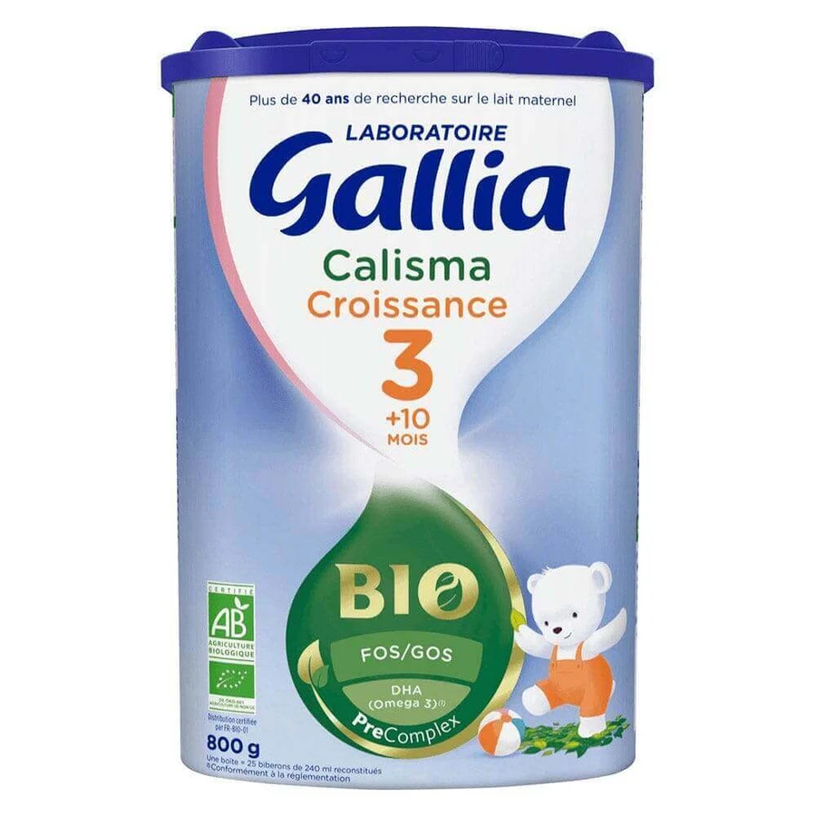 Gallia Calisma 3 Органическое сухое молоко для роста 12-36 месяцев 800 г: цены и характеристики