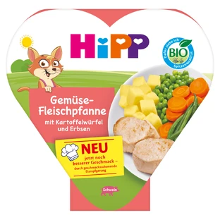 HiPP Bio блюдо, овощи с картофелем и нежной свининой, после 1 года, 250 г