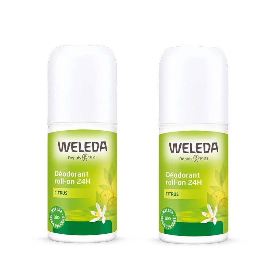 Weleda Дезодоранты роликовые 24 часа Лимон 2х50 мл: цены и характеристики