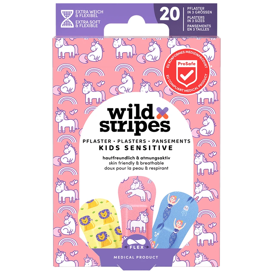 Пластыри Wild Stripes Kids Sensitive, Fantasy, 20 шт.: цены и характеристики