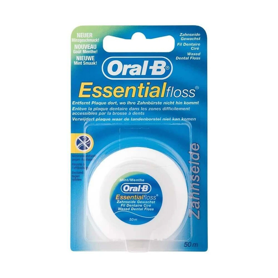 Oral-B Essential Floss Waxed Menthol Floss 50m: цены и характеристики