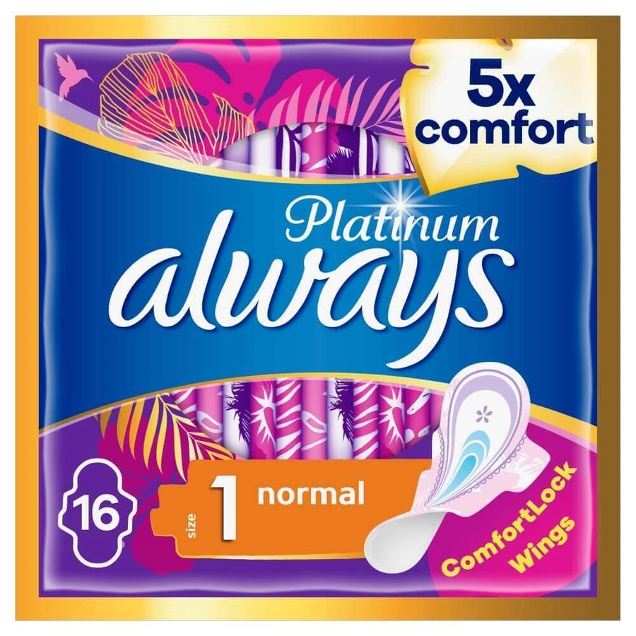 Always Platinum, гигиенические полотенца с крылышками, Ultra Normal Plus, 16 шт.: цены и характеристики