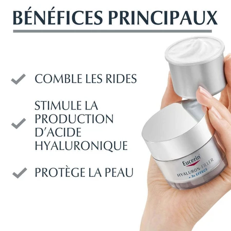 Eucerin Hyaluron-Filler + 3x Effect Refill антивіковий нічний догляд 50мл: ціни та характеристики