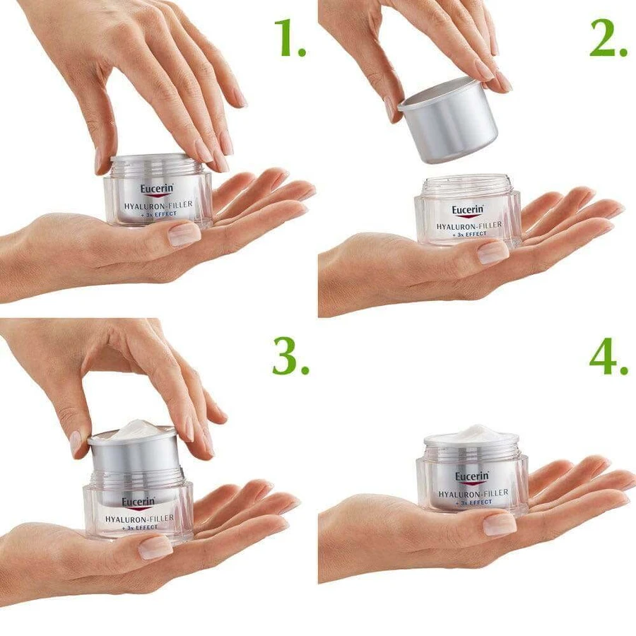 Eucerin Hyaluron-Filler + 3x Effect Refill антивіковий нічний догляд 50мл: ціни та характеристики