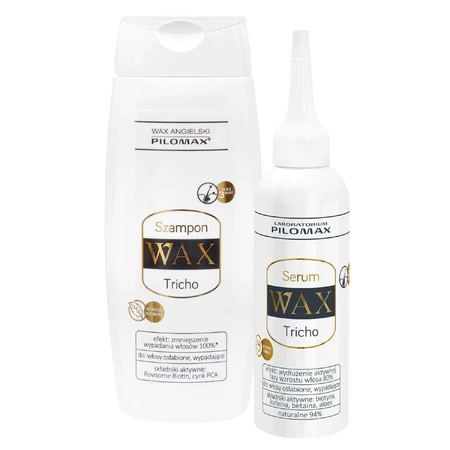 Набір WAX Pilomax Tricho, șampon pentru întărirea căderii părului, 200 ml + ser pentru căderea părului, 100 ml: ціни та характеристики