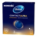 Unimil Contact Ultra, экстра увлажненные презервативы, ультратонкие, 3 штуки