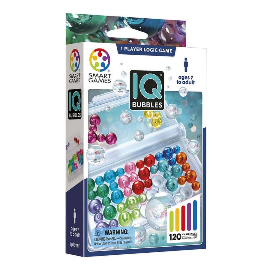 Логическая игра с 120 задачами IQ Bubbles, 7 лет+, Smart Games: цены и характеристики
