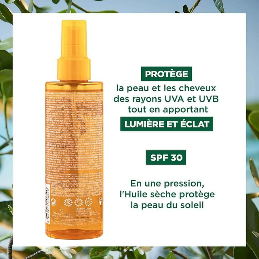 Klorane Polysianes Sun Dry Oil Spf30 200 мл: цены и характеристики