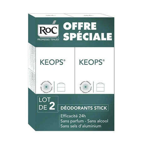 Roc Keops Дезодорант-стик Умеренное потоотделение 2х40 мл: цены и характеристики