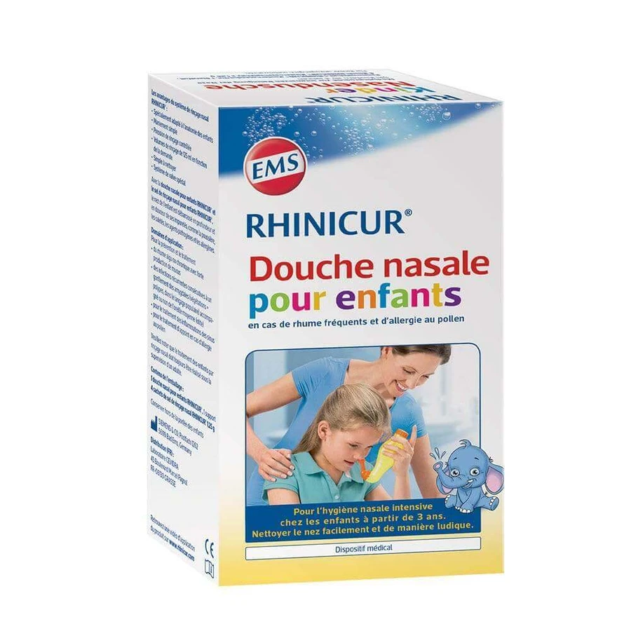 Rhinicur Дитячий назальний душ + 4 пакетика солі для полоскання: ціни та характеристики