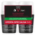 Vichy Homme, рулонный антиперспирант для мужчин, 72-часовая защита, 2 x 50 м