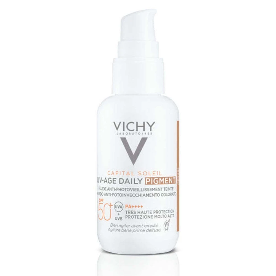 Vichy Capital Soleil Fluide anti-photo vieillissement SPF50+ PIGMENT Uv-Age Daily 40ml: цены и характеристики