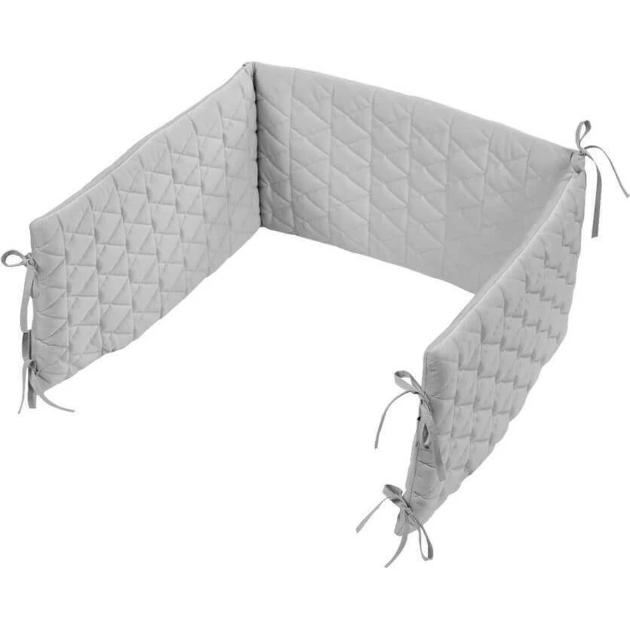 KLUPS Защитный камин для детской кроватки Velvet Grey 1×1 штука, размер 180×30 см: цены и характеристики