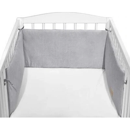 KLUPS Защитный камин для детской кроватки Velvet Grey 1×1 штука, размер 180×30 см: цены и характеристики
