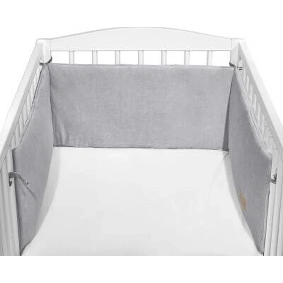 KLUPS Защитный камин для детской кроватки Velvet Grey 1×1 штука, размер 180×30 см: цены и характеристики