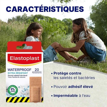 Водостійкий пластир Elastoplast Екстра стійкий 1 розмір 20шт: ціни та характеристики