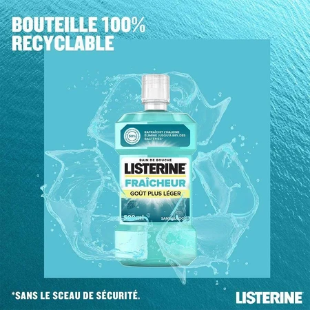 Listerine Свежая мята Бесспиртовая ванна 500 мл: цены и характеристики