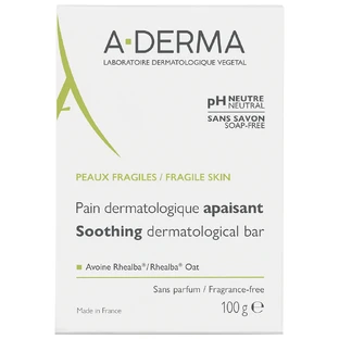 A-Derma, дерматологический очищающий бар для лица и тела, 100 г