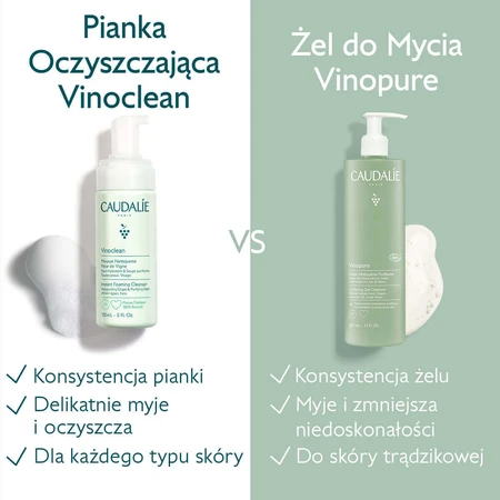 Caudalie Vinopure, gel de curățare pentru curățarea feței, piele predispusă la acnee, 385 ml: цены и характеристики