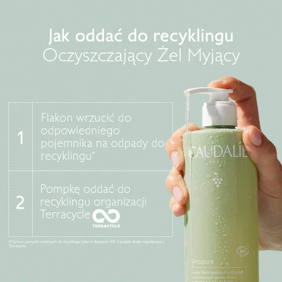 Caudalie Vinopure, gel de curățare pentru curățarea feței, piele predispusă la acnee, 385 ml: цены и характеристики