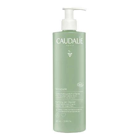 Caudalie Vinopure, gel de curățare pentru curățarea feței, piele predispusă la acnee, 385 ml: цены и характеристики