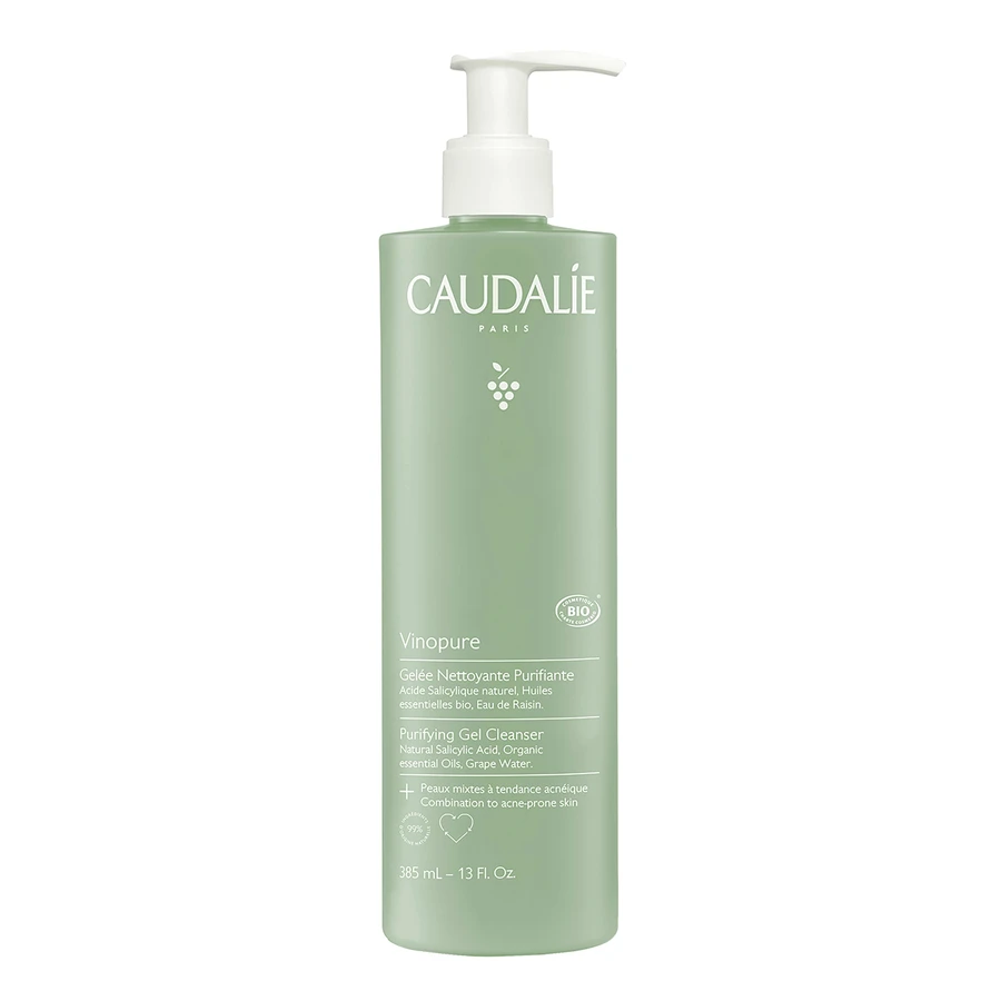 Caudalie Vinopure, gel de curățare pentru curățarea feței, piele predispusă la acnee, 385 ml: цены и характеристики