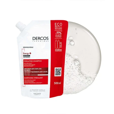 Vichy Dercos Eco-recharge Energy+ Шампунь проти випадіння волосся з амінексілом 500 мл: ціни та характеристики