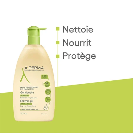 Гель для душу A-Derma Oat Rhealba 750мл: ціни та характеристики