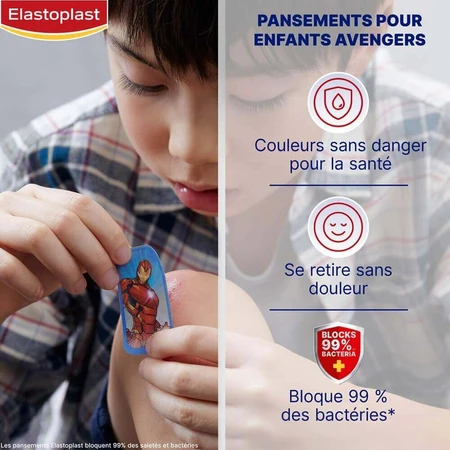 Дитячі пов'язки Elastoplast Disney MARVEL 2 розміри x20: ціни та характеристики