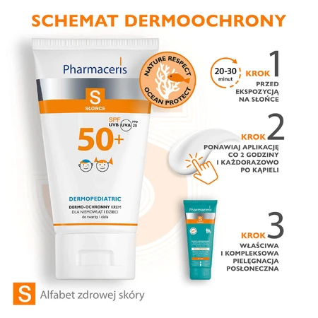 Pharmaceris S, солнцезащитный крем для лица и тела, старше 6 месяцев, SPF 50+, 125 мл + семейная игра Dobble бесплатно: цены и характеристики