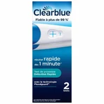 Швидкий тест на вагітність Clearblue для швидкого визначення вагітності 2 тести: ціни та характеристики