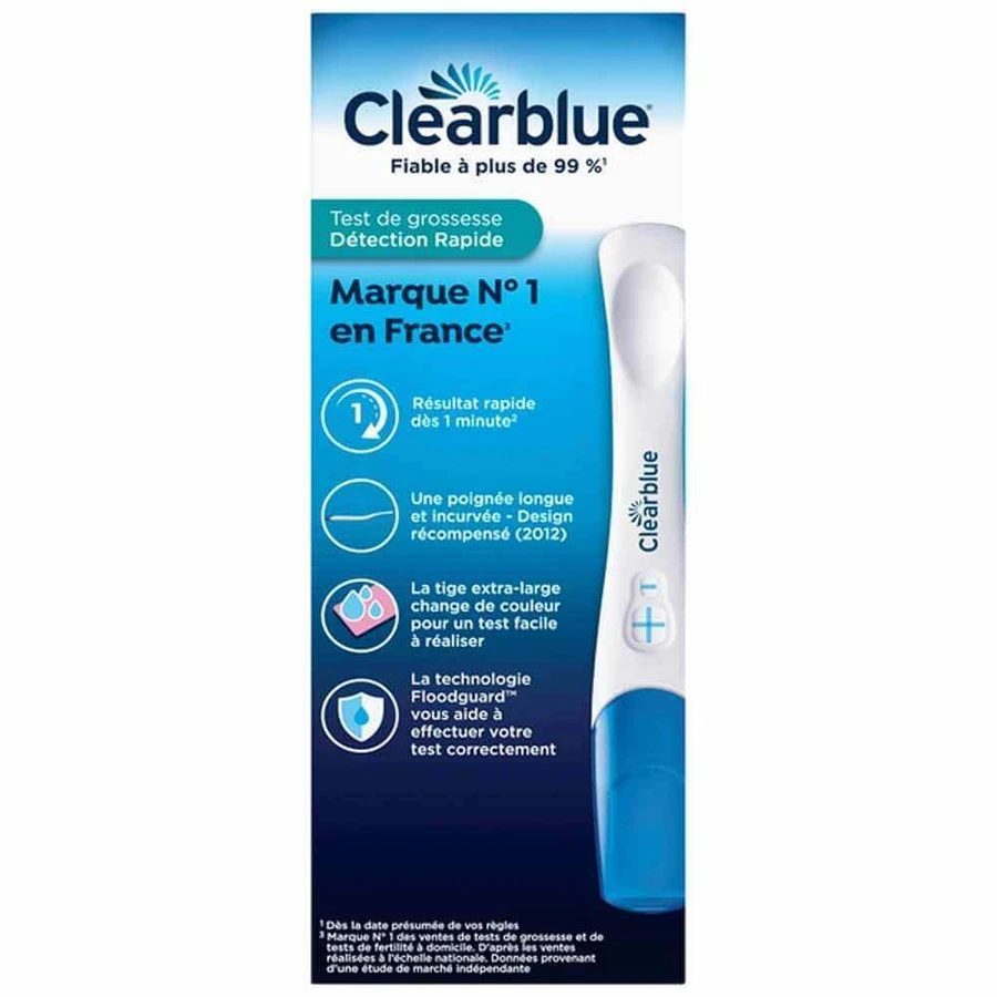Швидкий тест на вагітність Clearblue для швидкого визначення вагітності 2 тести: ціни та характеристики