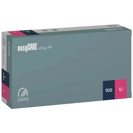 EasyCare Vinyl PF, виниловые перчатки, нестерильные, неопудренные, прозрачные, размер S, 100 штук: цены и характеристики