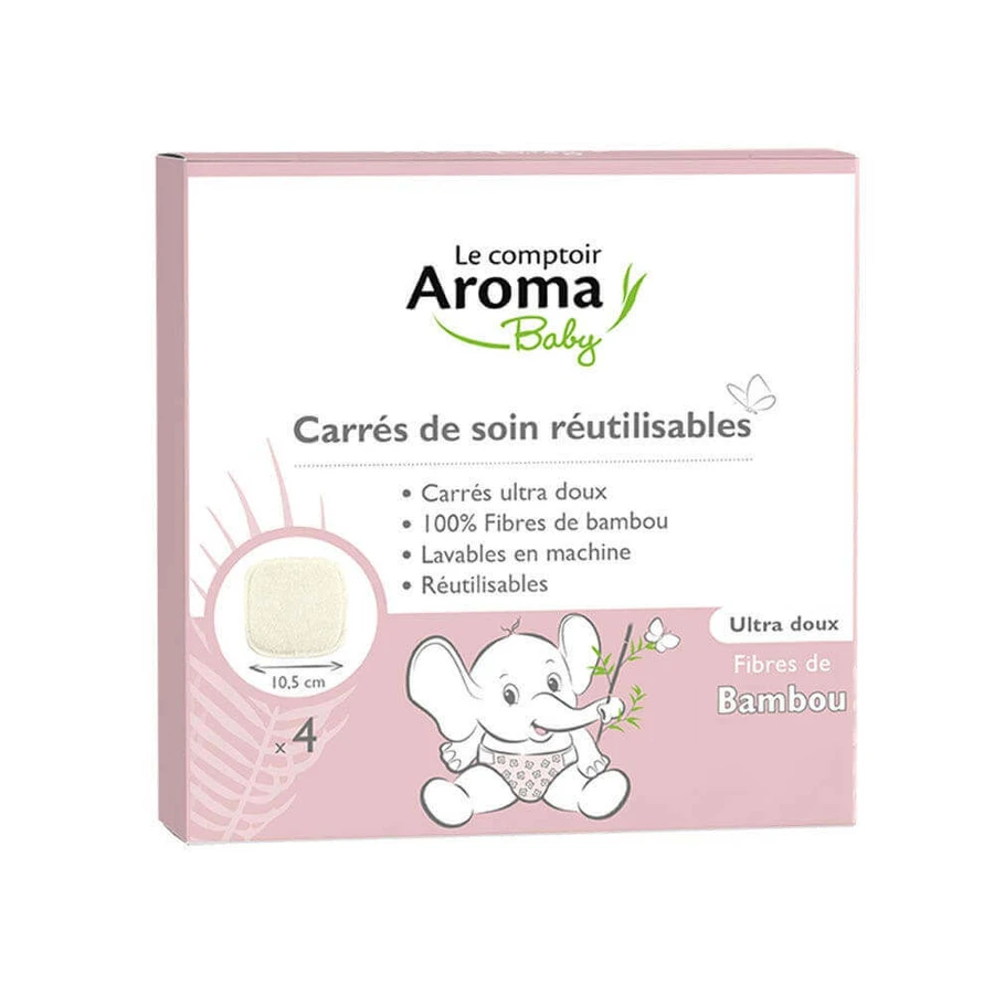 Le Comptoir Aroma Многоразовые квадратики для ухода за детьми x4: цены и характеристики