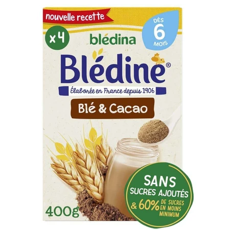 Сухая безмолочная каша Bledine Пшеница и какао, для детей с 6 месяцев, 400 г: цены и характеристики