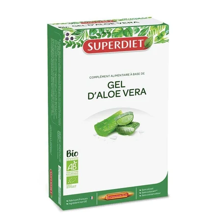 Superdiet Алоэ Вера Органический муцилаж 10 флаконов 15 мл: цены и характеристики