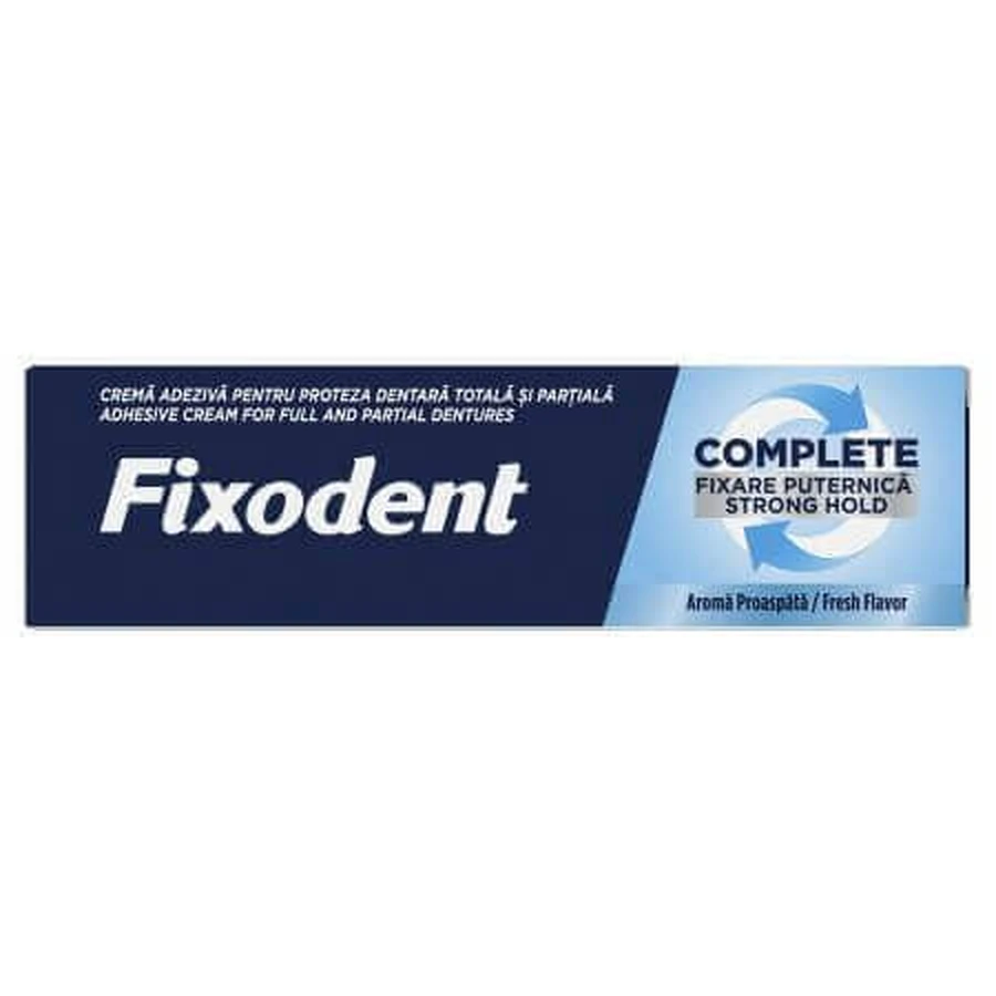 Complete Strong Hold Fresh крем для адгезиву зубних протезів, 47 г, Fixodent: ціни та характеристики