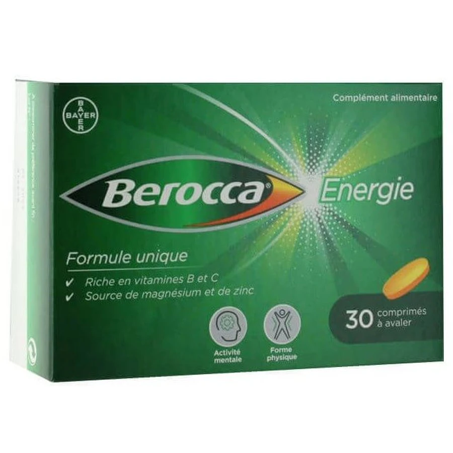 Берокка Энерджи Bayer Berocca Energy, 30 таблеток: ціни та характеристики