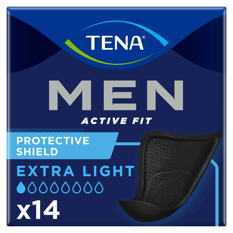 Набор Tena Men Active Fit, анатомические стельки для мужчин, Extra Light Black, 6 x 14 шт.: цены и характеристики